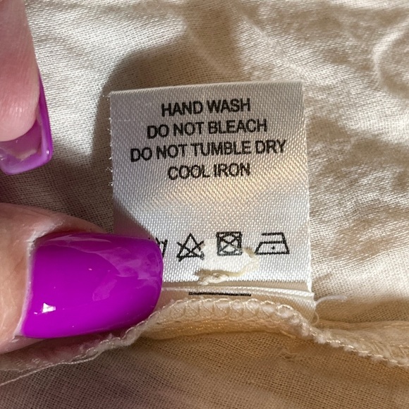 Tularosa Long Embroidered Cream Layered Skirt sz Small - Picture 11 of 11